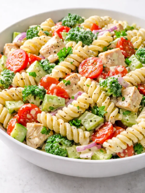 Creamy Pasta Salad That Doesn’t Get Soggy on Day Two — Finally