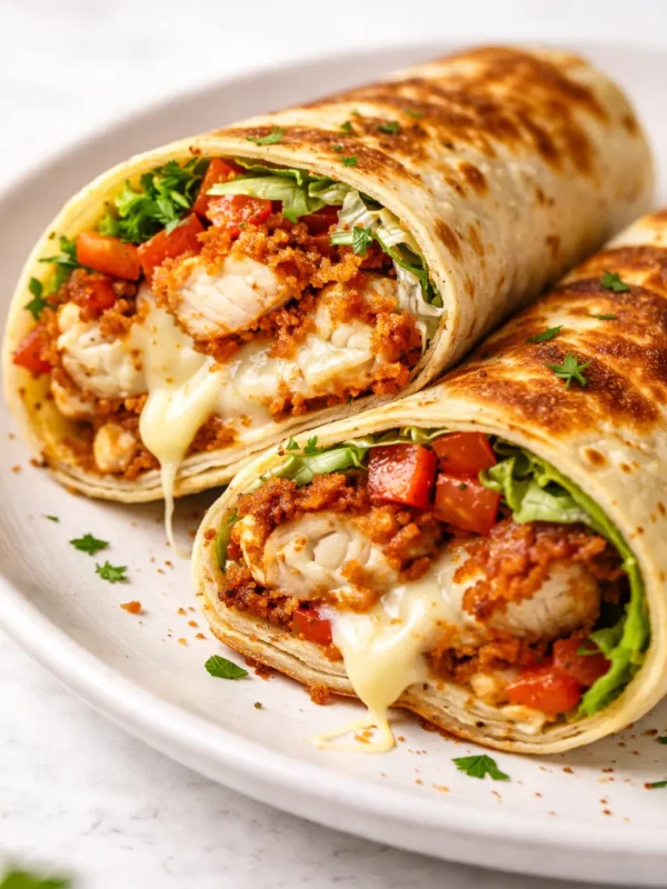 Crispy Air Fryer Chicken & Mozzarella Wraps That Beat Takeout — in 20 Minutes