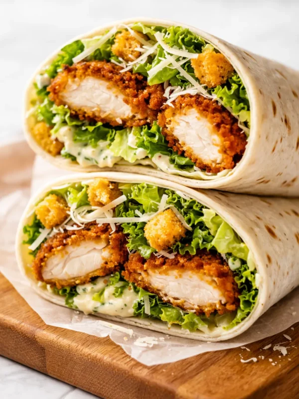 Crispy Chicken Caesar Wraps That Don’t Get Soggy — Ready in 20 Minutes