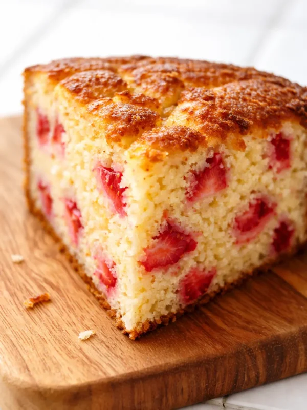 Moist Strawberry Lemon Yogurt Cake That’s Ridiculously Moist (No Butter Needed)