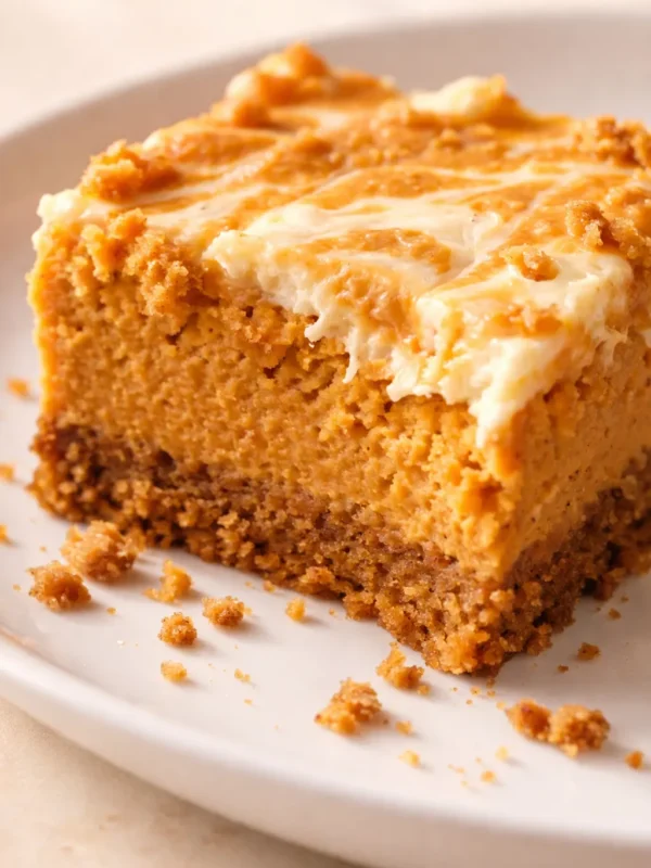 Gluten Free Pumpkin Pie Cheesecake Bars That Are Creamy, Spiced, and Totally Indulgent