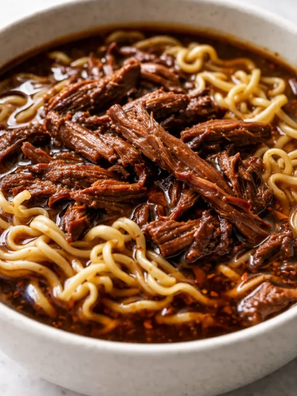 Deep, Rich Slow Cooker Beef Ramen with Broth That Tastes Like You Simmered It All Day