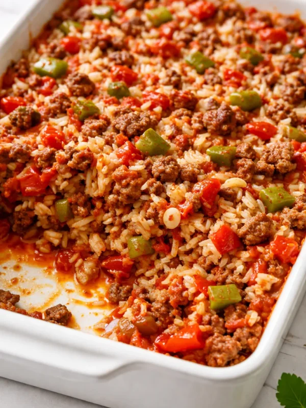 Stuffed Pepper Casserole That Tastes Like Sunday Dinner — in Under an Hour
