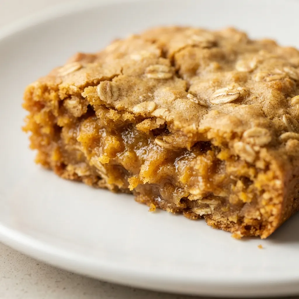 Scooping soft cinnamon sweet potato cookie dough onto a lined baking sheet, revealing a warm golden orange color and oat-speckled texture