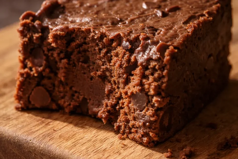 Smooth and creamy homemade fudge squares on a white plate, glossy dark chocolate surface with a rich texture