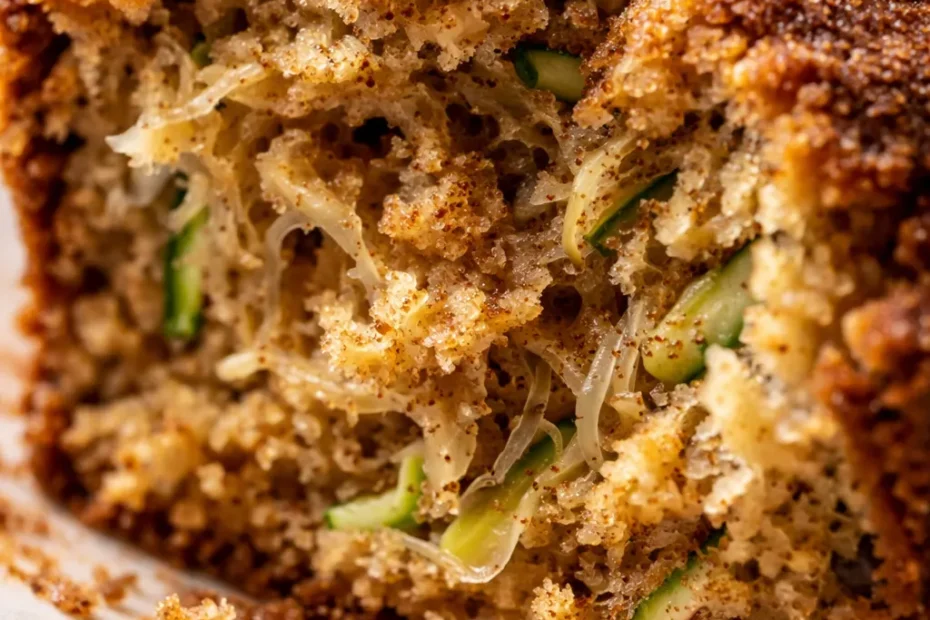 Moist snickerdoodle zucchini bread with cinnamon sugar swirl and tender crumb on a wooden board