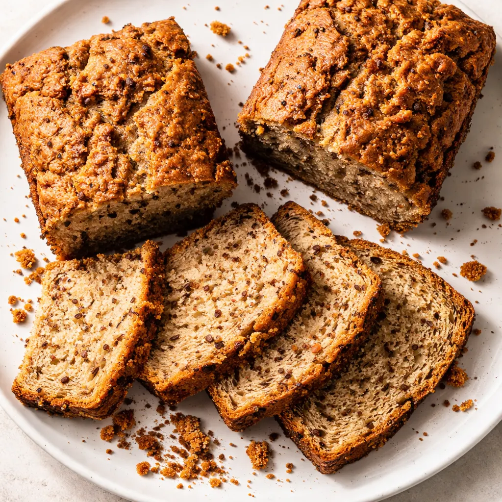 Mixing flour with cinnamon, nutmeg, cardamom, and allspice in a bowl for Starbucks pumpkin bread copycat, showing warm brown spice colors