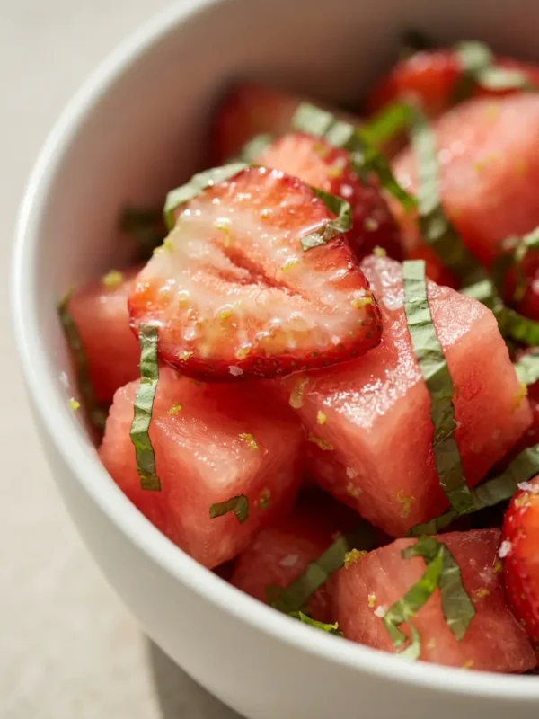 Strawberry Watermelon Salad with Honey Lime Vinaigrette: The 15-Minute Summer Side That Steals the Show