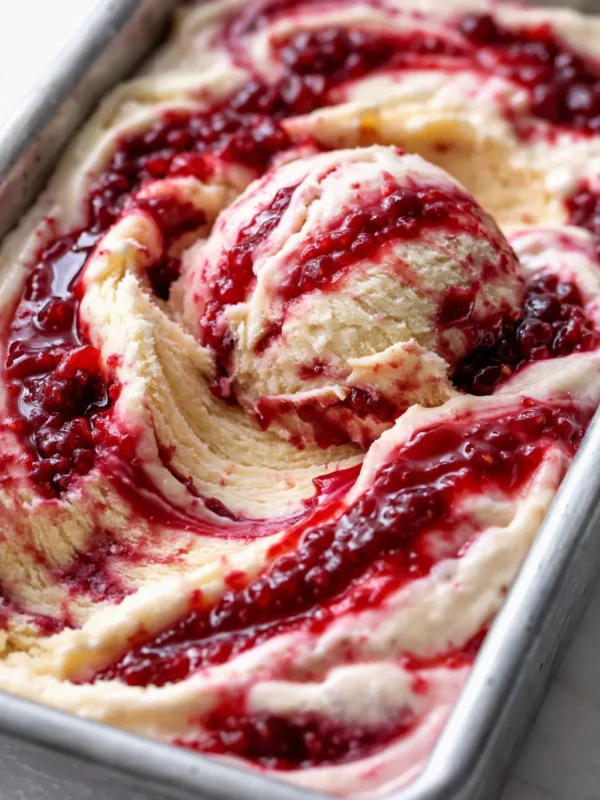 Homemade Raspberry Swirl Ice Cream That Doesn’t Turn Icy — Finally