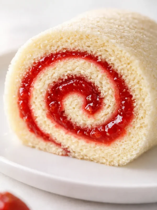 Strawberry Swiss Roll That Doesn’t Crack When You Roll It — Finally